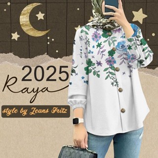 2025 เสื้อผู้หญิง รายา มุสลิม เสื้อเสื้อแขนยาวผู้หญิงแขนพัฟพ…