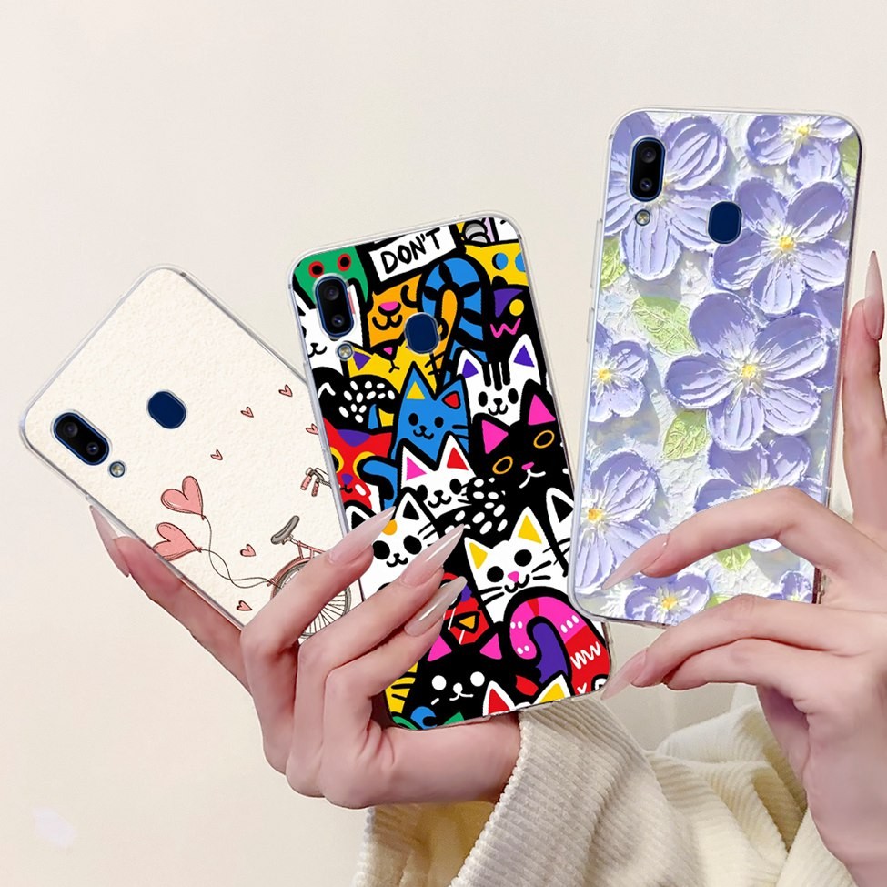 สําหรับ Samsung A30 SM-A305F ปกหลังสําหรับ Samsung Galaxy A30 กรณีแฟชั่นผีเสื้อดอกไม้น่ารักการ์ตูนแมว Cool ตลกเคสโทรศัพท์ ราคา ถูกที่สุด ดีลบีเคเค แกลเลอรีภาพที่ 8