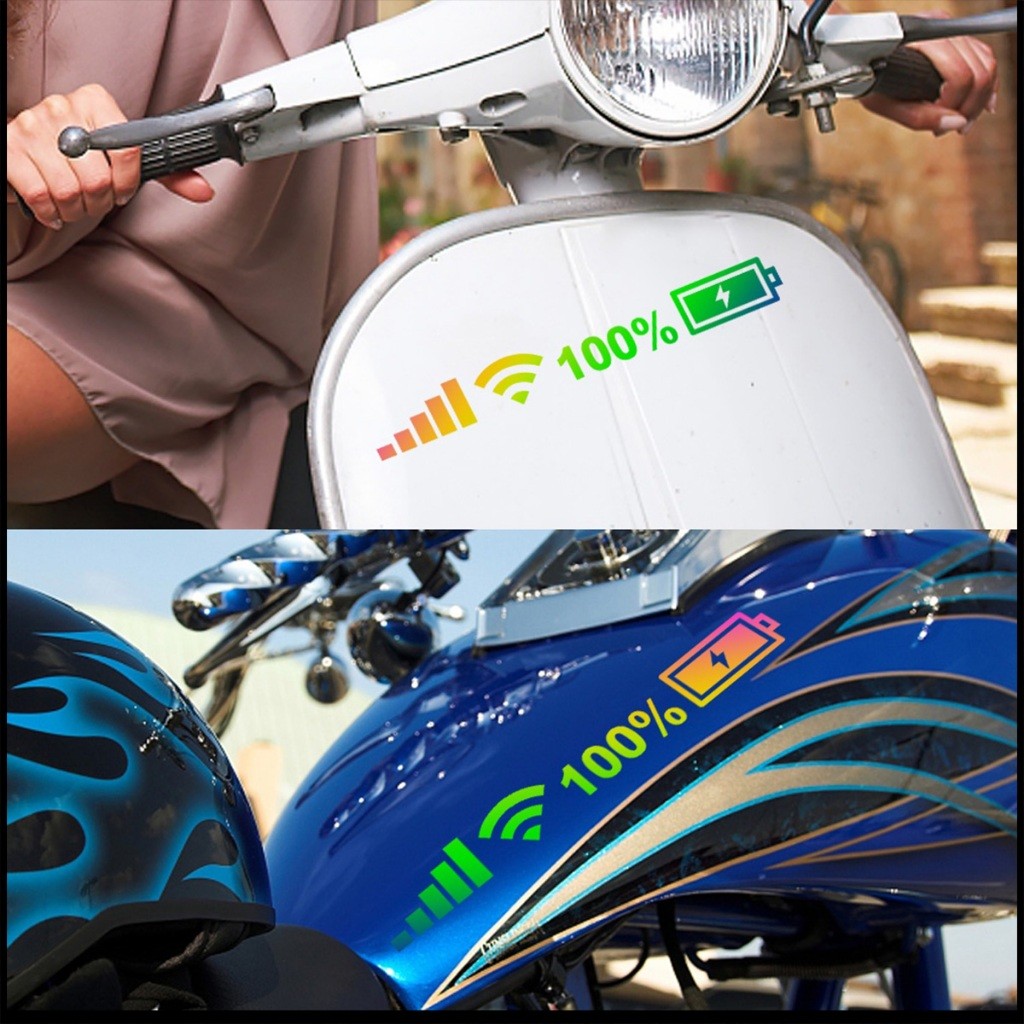 45ซม.สติ๊กเกอร์ตกแต่งรถยนต์ สัญญานมือถือ สติ๊กเกอร์แบตเตอร์รี่ สร้างสรรค์ มีกาวในตัว - รูปที่ 7