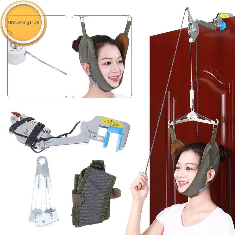 UNewKing Cervical Traction Over Door Neck Massage Kit Stretcher ปรับ Chiropractic Back Massage ผ่อนคลาย th