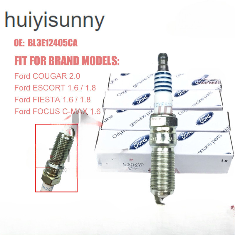 HYS Ford Iridium Spark Plug ชุด 4 ชิ้นสําหรับ Ford Ecosport Fiesta BL3E12405CA CYFS-12-Y3 CYFS-12-Y1