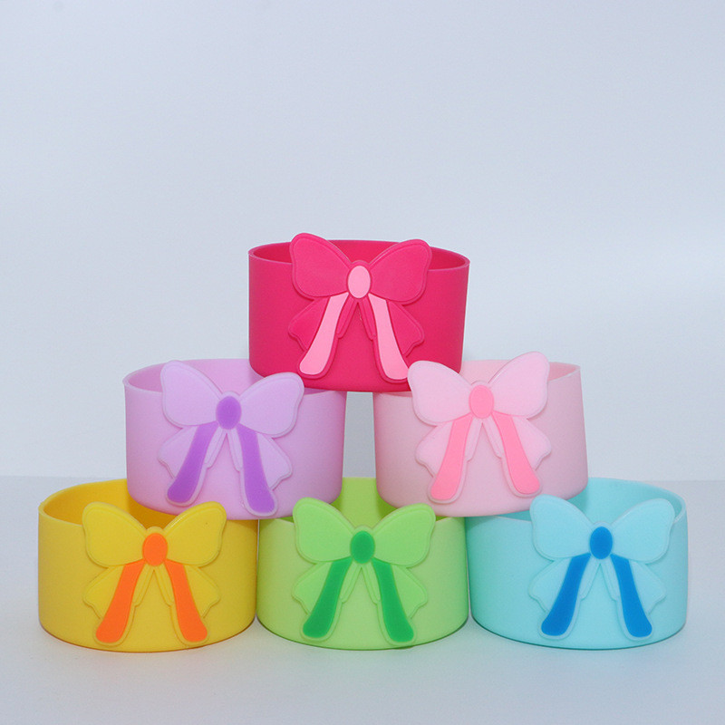 ใหม่ 30-40oz Universal ถ้วยซิลิโคนขนาดเล็กโบว์สด Anti Slip Coaster ถ้วยน้ําฐานซิลิโคน Boot สําหรับ Stanley