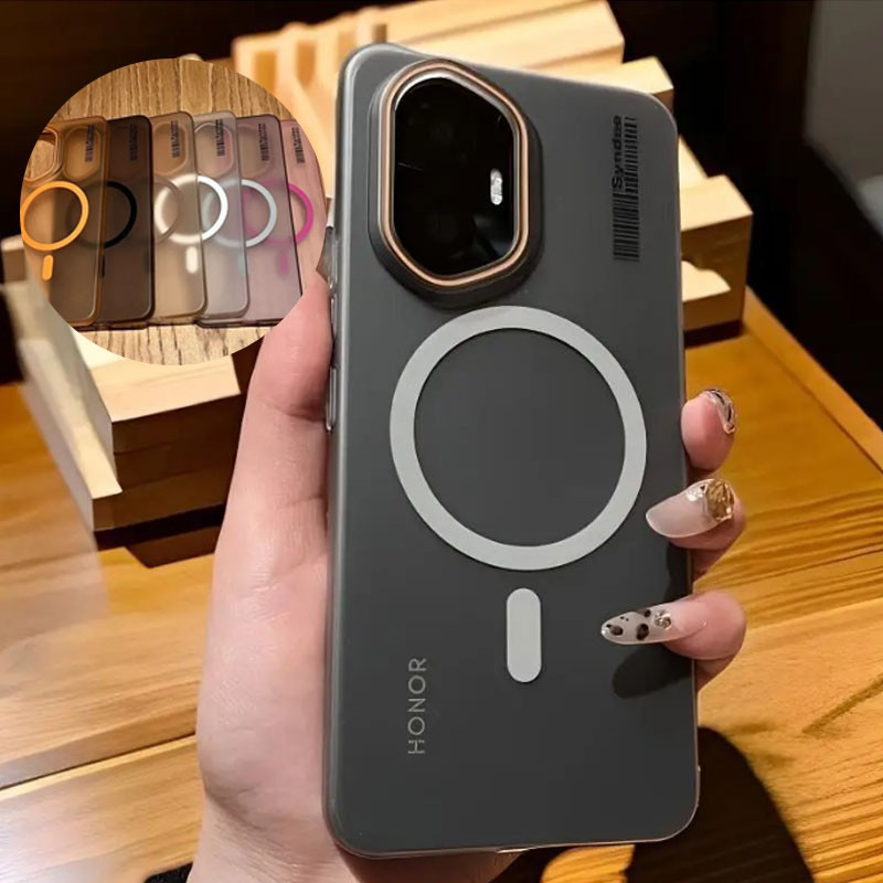 Magnetic Matte Pc เคสโปร่งแสงสําหรับ Honor 400 Pro Honor400 กันกระแทกกันชนฝาครอบป้องกันสําหรับ Honor400pro