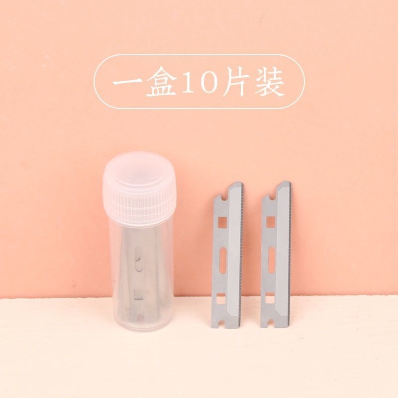 Brainbow 10 ชิ้น Macro Eyebrow Trimmer เปลี่ยนใบมีดปลอดภัย Sharp มีดคิ้วหญิงเริ่มต้นเครื่องมือ CB8V