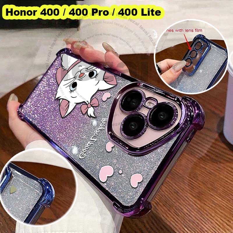 GlitterเคสHonor 400 Pro Honor400 Pro 400 Lite 5G Honor400เคสHonor400Pro5G Case Soft กันกระแทก Clear 