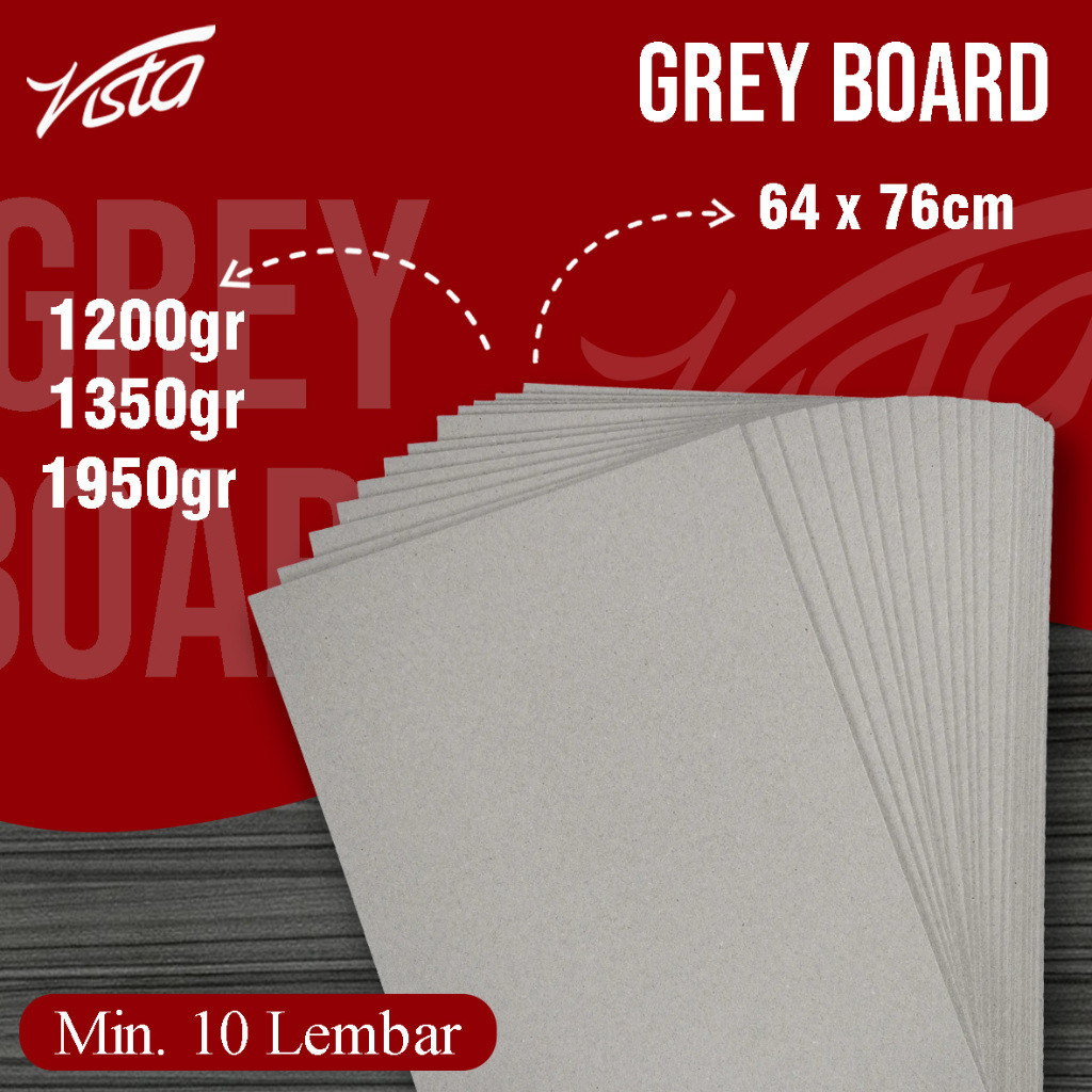 Greyboard ความหนา 1200gr, 1350gr, 1950gr ขนาด 64x76cm