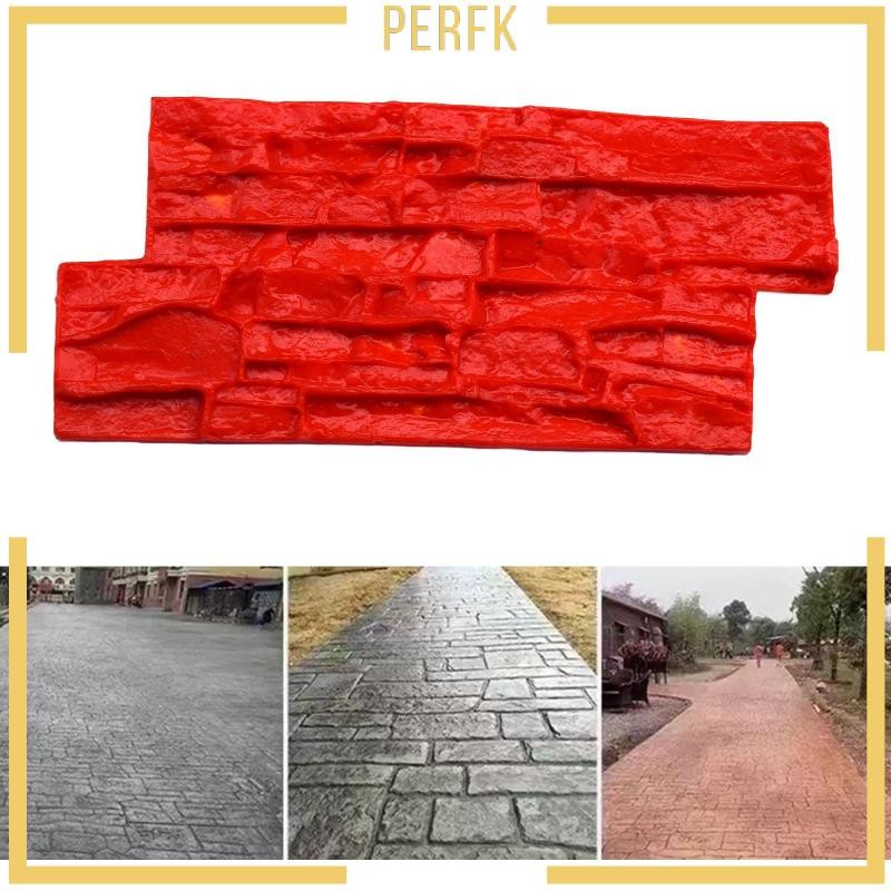 [Perfk] Stromatolite คอนกรีต Mould Cement Paver Casting Mould Vivid Stone Texture แสตมป์เสื่อสําหรับ