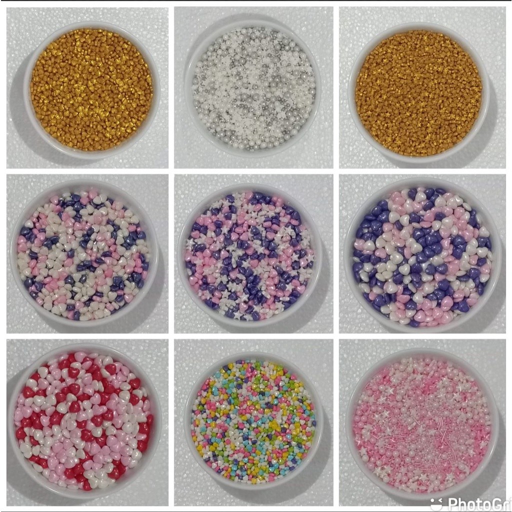 *PARTY WORLD* TRIMIT CAKE SPRINKLE / HEART MIX SPRINKLE / STAR MIX SPRINKLE / PEARL CAKE DECORATIONS