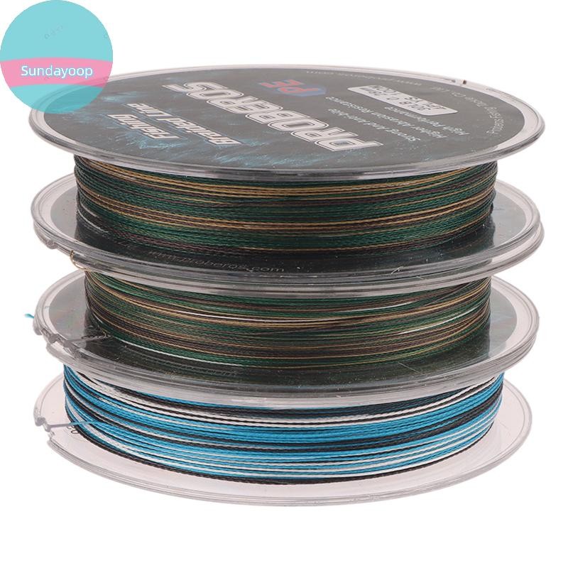 สายไฟ PE ถัก Camouflage Abrasion ขนาด 10LB-60LB สำหรับตกปลา