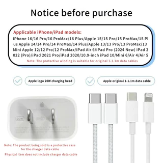 M French Fries Apple Charger ฝาครอบป้องกัน 20w สายเคเบิลข้อมูล Anti Break เหมาะสําหรับ iPhone 13/14/15/16