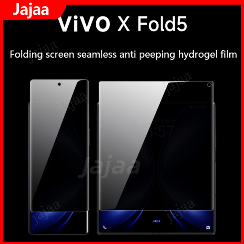 2in1 Anti-Spy Anti-Peeping Hydrogel ฟิล์มสําหรับ VIVO X Fold5 พับ 5 Fold3 Pro พับ 3 5G ชุดด้านนอก + กระจกด้านใน Anti-Spy Protector หน้าจอ Flim