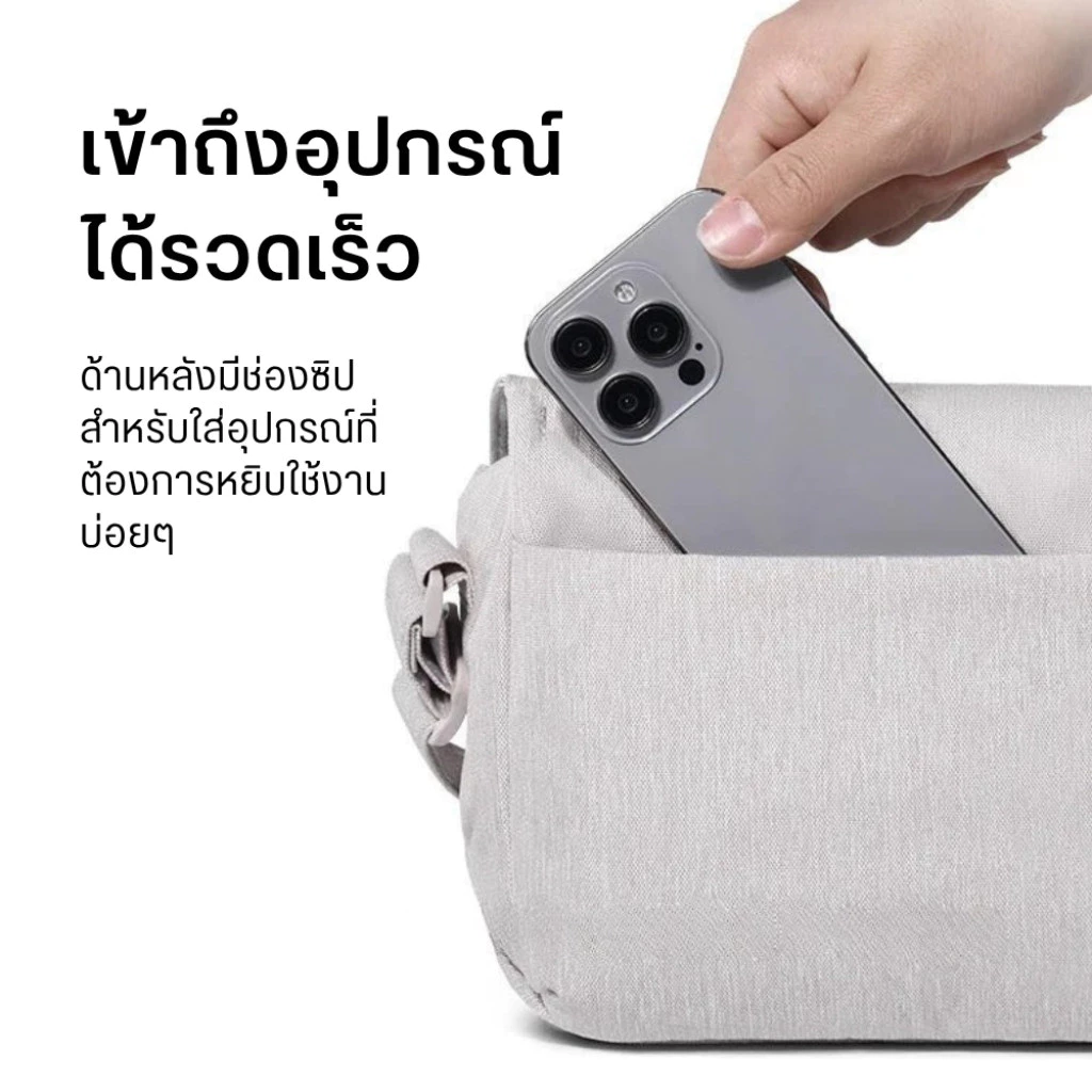 Ulanzi กระเป๋าสะพายข้าง F01/F02 Sling Bag ความจุ 4L กระเป๋าผู้หญิง สำหรับใส่กล้อง มือถือ พกพาเดินทาง thumbnail 5