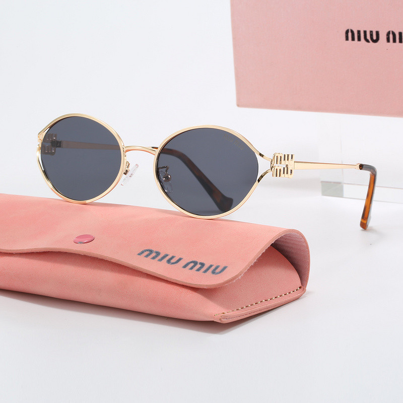 สไตล์ใหม่แฟชั่นแว่นกันแดด High-Appearance Travel Street Shooting Anti-Ultraviolet Oval Frame All-Match Face-Showing แว่นกันแดดขนาดเล็ก
