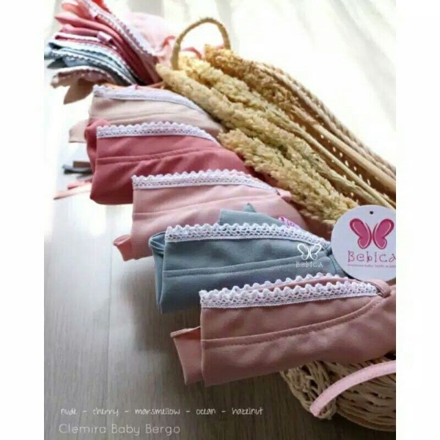 Jilbab BERGO BABY LACE HEAD 0-1TH / JILBAB MARYAM CHILDREN LACE HEAD | ร่าเริง
