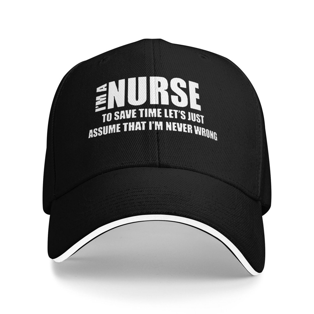 หมวกเบสบอลระบายอากาศสำหรับพยาบาล ออกแบบเก๋ สไตล์ NCLEX-RN