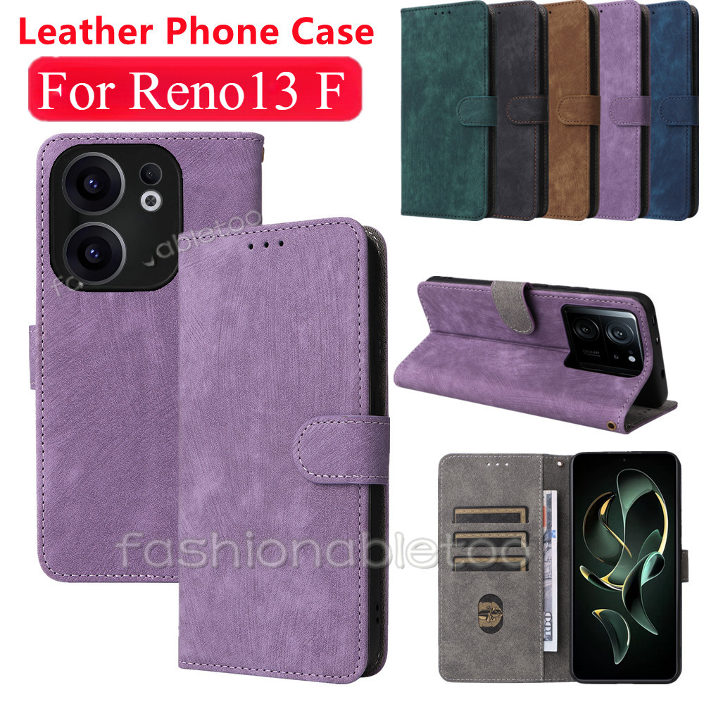 Flip หนังสําหรับ Oppo Reno 13 F pro 13F 13pro 1 3 Reno13 F Reno13F Reno13 pro Reno13pro วงเล็บแม่เหล