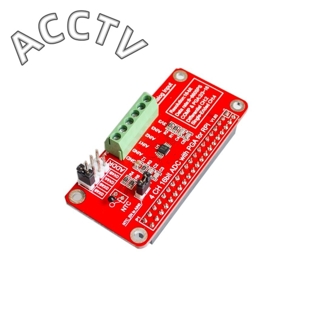 3.3V ADS1115 โมดูล ADC สําหรับ Raspberry Pi 3/2 / B + / I2C RPI ADS1115 ADC Analog to Digital Conver