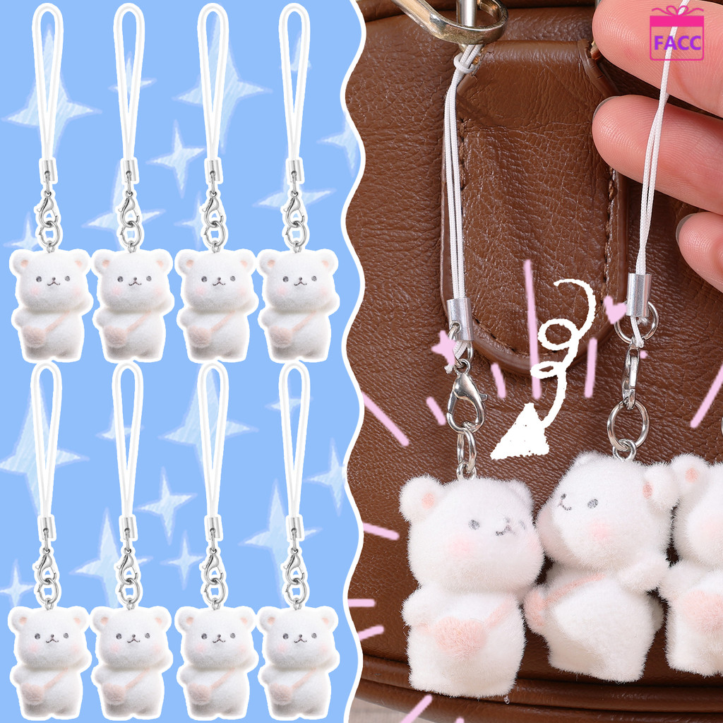 Enchanting Plush Bear Love Bag Pendant - พวงกุญแจสัตว์ 3D น่ารัก - Vibrant ตุ๊กตาเครื่องประดับสําหรับโทรศัพท์มือถือ - ของขวัญที่สมบูรณ์แบบสําหรับครอบครัวเพื่อน