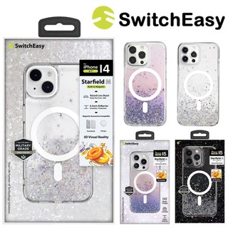 เคส กากเพชร SwitchEasy งานแท้ ชาร์จได้ สำหรับ iPHONE 16 16Pro 16Promax 15Promax 14Promax 13Promax 15/16 Pro Max 047