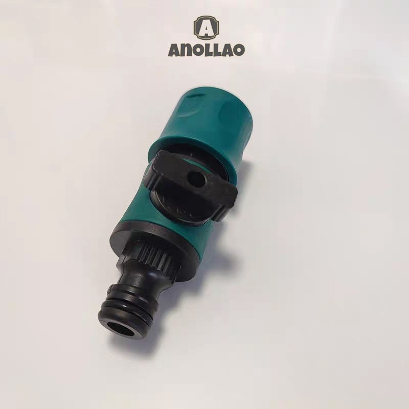 ข้อต่อก๊อกน้ำ ปิดวาล์วที่มีก้นจุกนมเชื่อมต่ออย่างรวดเร็วสวนชลประทานรดน้ําอะแดปเตอร์ท่อยาว ✨Anollao - รูปที่ 4