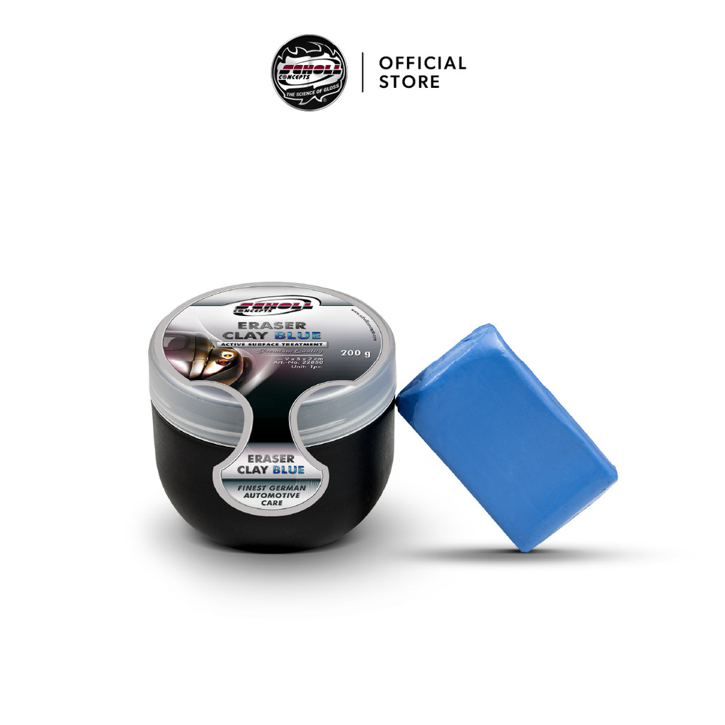 SCHOLL Concepts® CLAY&CLEAN Eraser Clay ดินน้ำมันคุณภาพสูงสำหรับการดึงคราบฝังแน่น (200 g)
