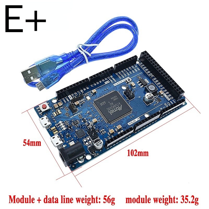 DUE R3 บอร์ด AT91SAM3X8E SAM3X8E 32 บิตแขน Cortex-M3 ควบคุมโมดูลสําหรับ Arduino Development board