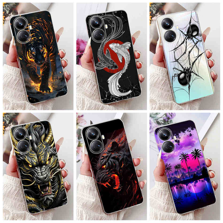สําหรับrealme 10 Pro + 10 Pro 5Gใหม่แฟชั่นDragon Spiderสไตล์ปลอกRealme10 Pro Plus 5Gซิลิโคนนุ่มTPUเคสโทรศัพท์