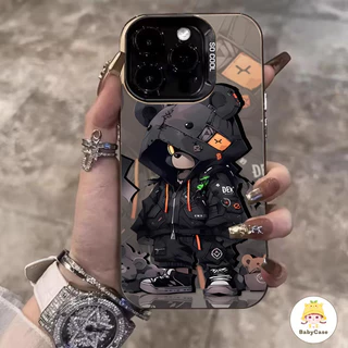 เทรนด์แฟชั่นเย็นหมีอ่อนนุ่ม เคสไอโฟน11 13 16 15 17 12 14 Pro Max 7Plus 16Plus 8Plus XR 7 8 16 14 15Plus X XS Max SE 2020
