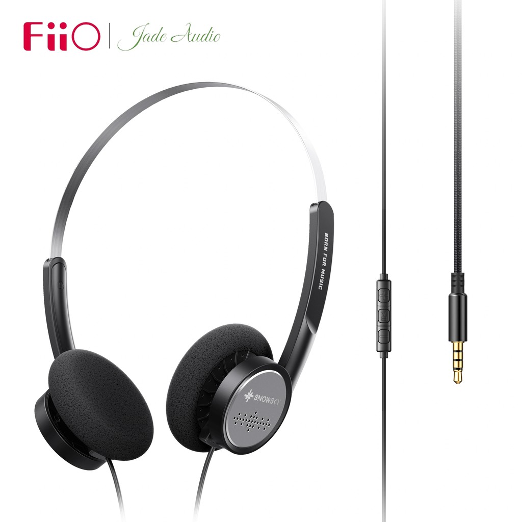 Fiio SNOWSKY Wind 40mm Dynamic Driver Retro หูฟังแบบมีสายน้ําหนักเบา Retro หูฟังชุดหูฟังเพลงแบบกําหน