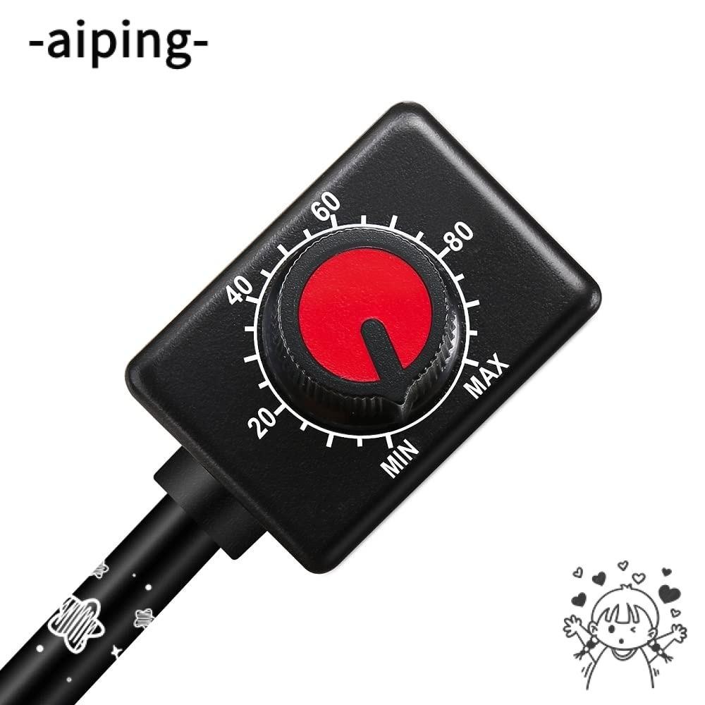 Aiping DC 0/1-10V ลูกบิด LED Dimmer,พลาสติกสีแดงแรงดันต่ํา Passive Dimmer,ทนทานสีดําทองแดงป้องกันการ