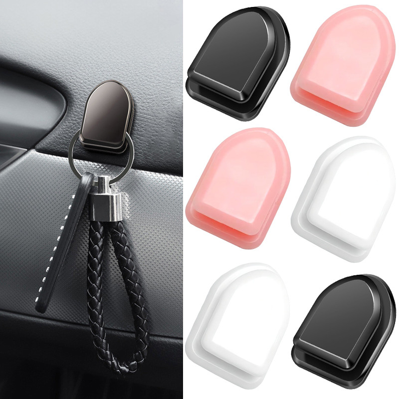 ผู้ถือการจัดเก็บกุญแจหูฟังกาวในตัวแดชบอร์ดแขวนผนังตะขออุปกรณ์รถยนต์