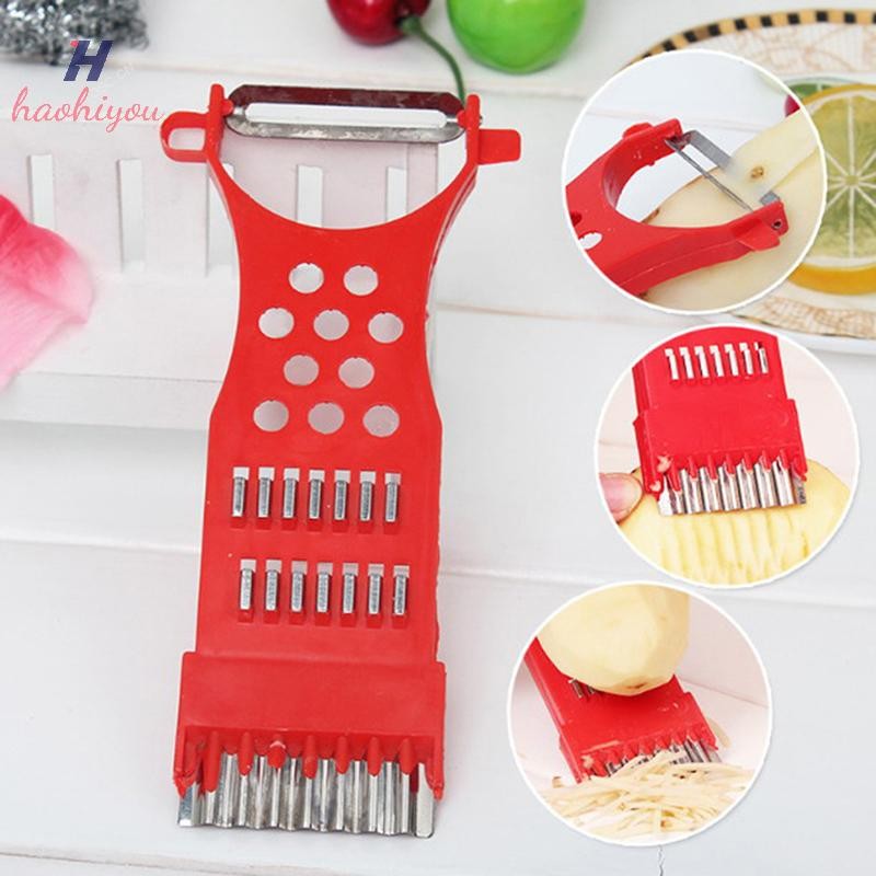 <haohiyou> 1*เครื่องมือครัวบ้านผักผลไม้มันฝรั่งปอก parer julienne เครื่องตัดเครื่องตัด Nice
