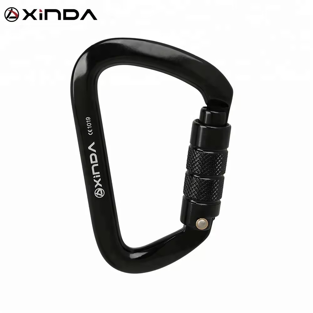 คาราบิเนอร์ Carabiner Tyep-D ยี่ห้อ : Xinda 28 kN ล็อคอัตโนมัติ XD-8121N/TN