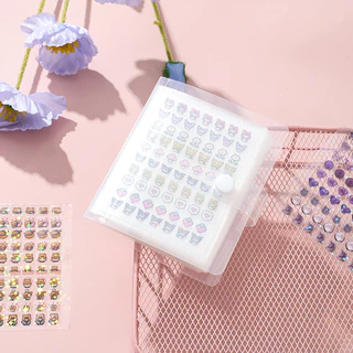หนังสือสติกเกอร์ DIY Laser Star Emoji Chiikawa สติ๊กเกอร์หนังสือมือ Mini วัสดุตกแต่ง