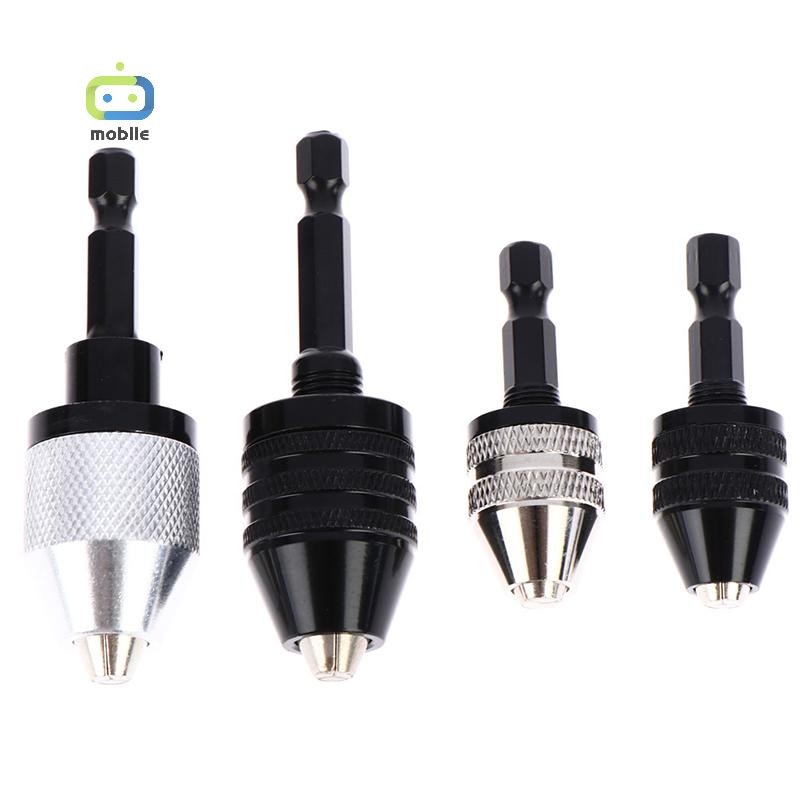 [maygood] 1/4 Hex Shank Keyless Drill Chuck Quick Change adapter Converter เจาะอะแดปเตอร์ {TH}