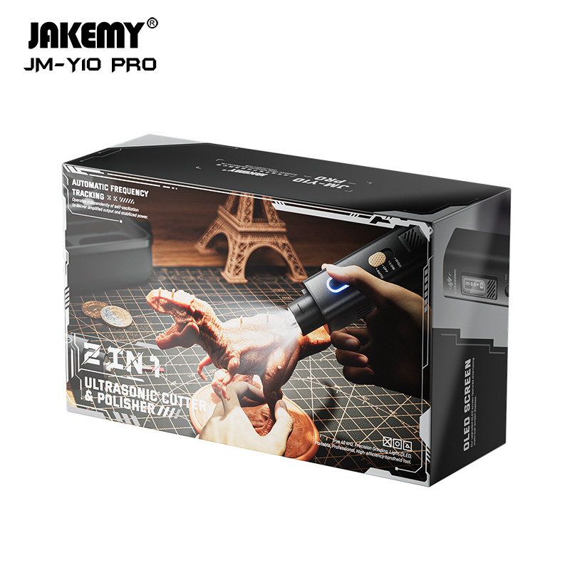 Jakemy Y10 PRO เครื่องบดไฟฟ้ามือถือแบบพกพาเครื่องตัดมีดอัลตราโซนิกตัด 40KHz 35W