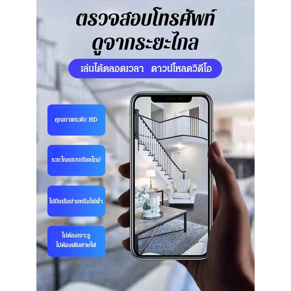 ของแท้💯【ระบบเฝ้าระวังแบบ Full-HD 360°】กล้องวงจรปิดตาแมวในครัวเรือน รุ่นฮิตขายดี กล้องติดตามระยะไกลด้วย WiFi อัจฉริยะพร้อมผสานรวมสมาร์ทโฟนที่ราบรื่นและการมองเห็นตอนกลางคืน การตรวจสอบและการควบคุมระยะไกล กลอง้ วงจรปิด thumbnail 3