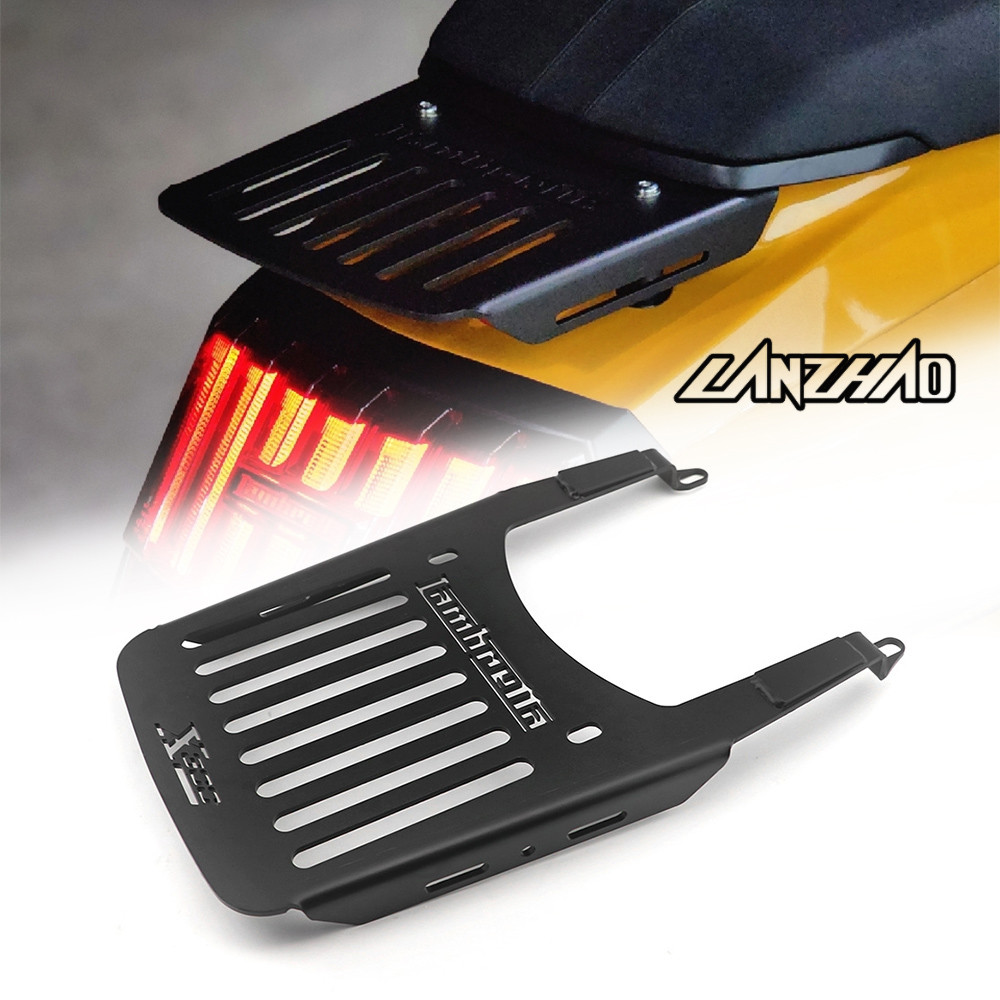 Rack หนาสีดำ Lambretta X300 งานสวย เหล็กหนา ฟรีส่ง ชิ้นส่วนมอเตอร์ไซค์