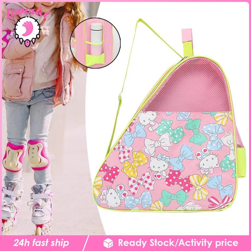 [Lovoski] โรลเลอร์สเก็ต กระเป๋ารองเท้าสเก็ต อุปกรณ์เสริมCarrier สำหรับinline skateและสเก็ตน้ำแข็ง เด