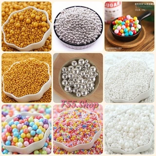 เม็ดน้ำตาลตกแต่งเค้ก น้ำตาลแต่งเค้ก​ เม็ดมุกแต่งเค้ก​(แบ่งขาย 25 กรัม)
