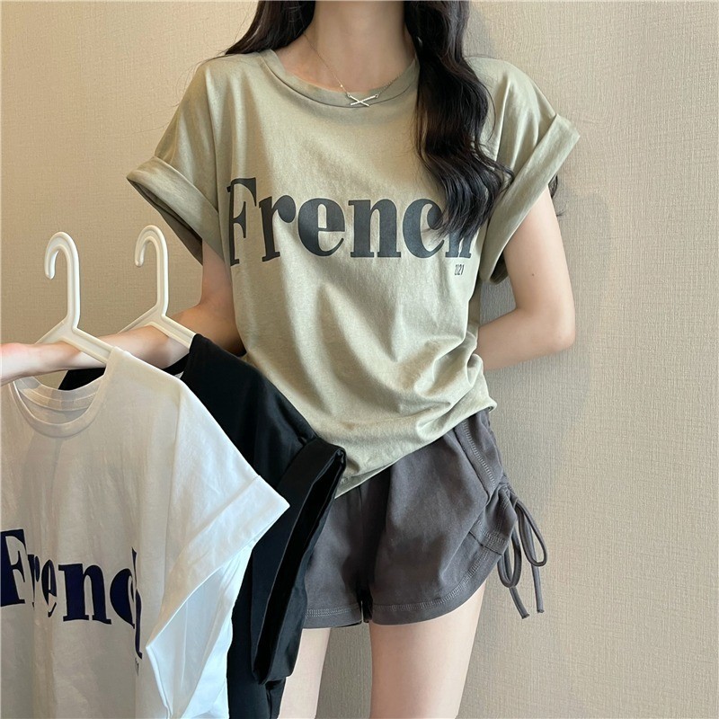 FASHION.61 เสื้อกล้าม เสื้อยืดคอกลมเเขนกุด  เสื้อแฟชั่น ผ้านุ่มใส่สบาย รุ่น W6717