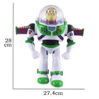 ของเล่นโมเดล SMAR Buzz Lightyear, Toy Story Light and Sound Buzz Lightyear Action Figure ของเล่น, การ์ตูนมีปีกหุ่นยนต์มือถือของขวัญวันเกิด