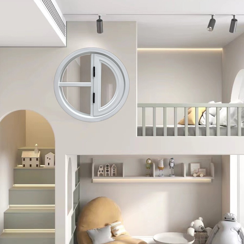 shophome468 WELLINGTAN หน้าต่างช่องแสงวงกลม ตัวที แบบเปิด รุ่นTF07-W ขนาด 70×70 x10cm สีขาว รับประกันของเเท้ ราคา ถูกที่สุด ดีลบีเคเค แกลเลอรีภาพที่ 2