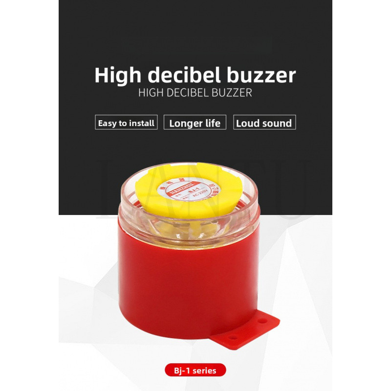 BJ-1 Decibel Alarm Buzzer เสียงไฟ Buzzer 12V 24V 220V