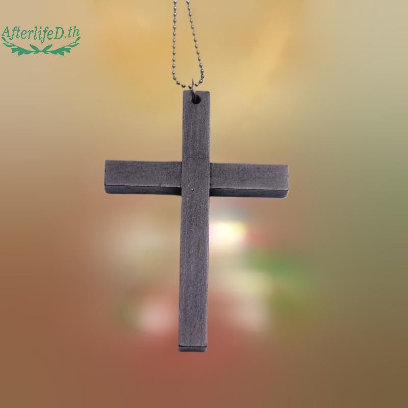 AF 2025 ใหม่ Cool Punk Gothic ไม้.Cross จี้สร้อยคอกะทัดรัดสำหรับผู้หญิงและผู้ชาย สไตล์Vintage และHip