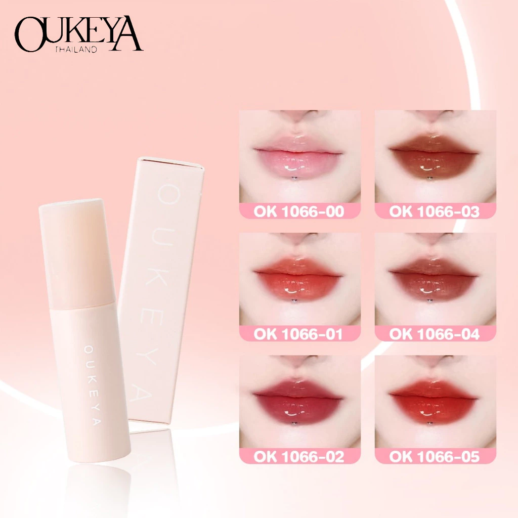 OUKEYA มิลเลอร์ ลิปกลอส OUKEYA MIRROR LIP GLAZE ปากชุ่มฉ่ำ กลิ่นหอมผลไม้ ดั่งกระจก