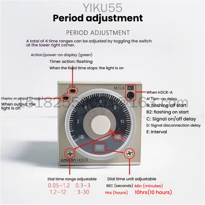 Omron รีเลย์ไทม์ H3CR-A8 H3CR-A 100-240VAC AC/DC24V