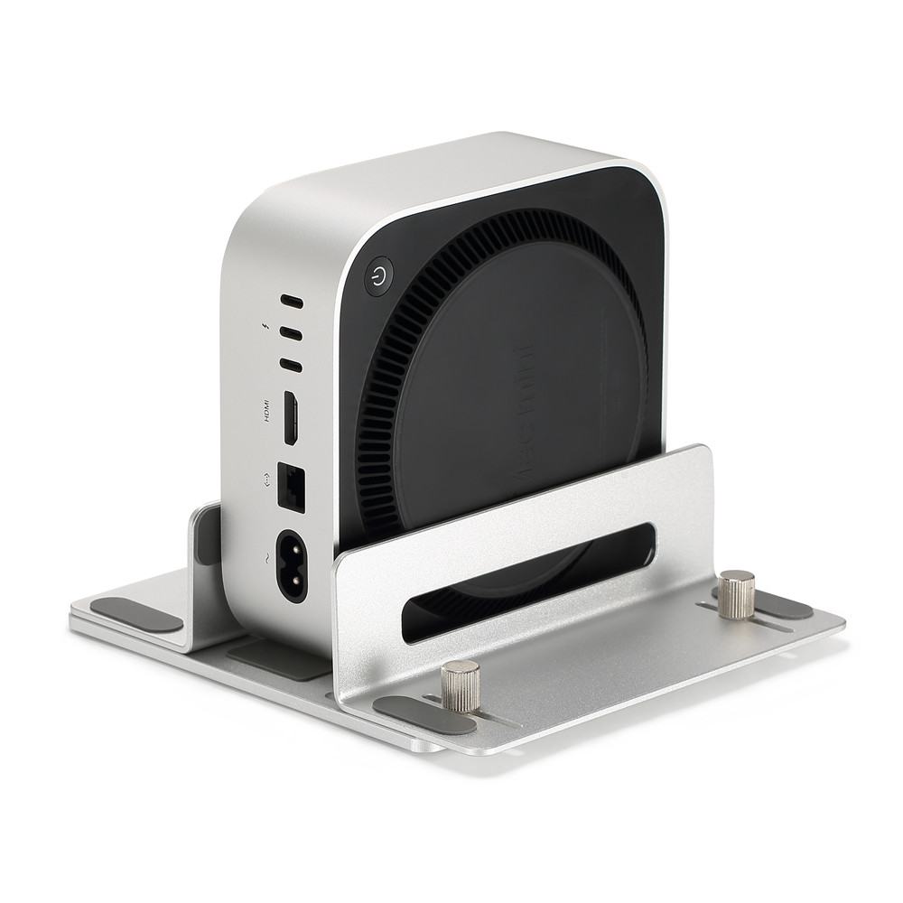ฐานอลูมิเนียมอัลลอยด์สําหรับ Mac Mini M4/M4 Pro 2024,ขาตั้งแนวตั้งสําหรับคอมพิวเตอร์โน้ตบุ๊ค,Anti Slip Bracket Cooling Base DIY อุปกรณ์เสริม