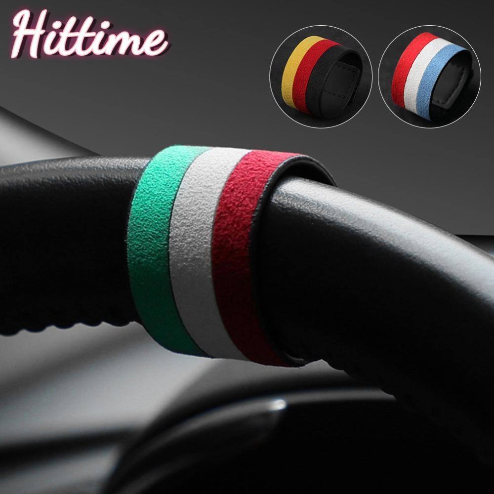 Hittime Universal DIY Alcantara รถพวงมาลัย Racing Grills Grille Strip Trim สําหรับ BMW E46 F30 F20 G30 G20 E90 X1 X3 Z4 M1 C2Z6