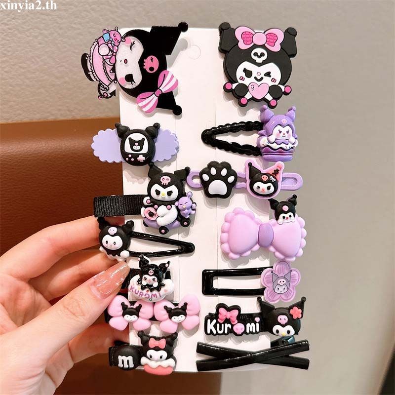 XINYIA2.thLittle Girl BB Clip Set Children Sweet Hairpin Cute Kuromi Hair Clip ราคา ถูกที่สุด ดีลบีเคเค แกลเลอรีภาพที่ 5